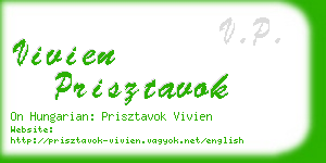 vivien prisztavok business card